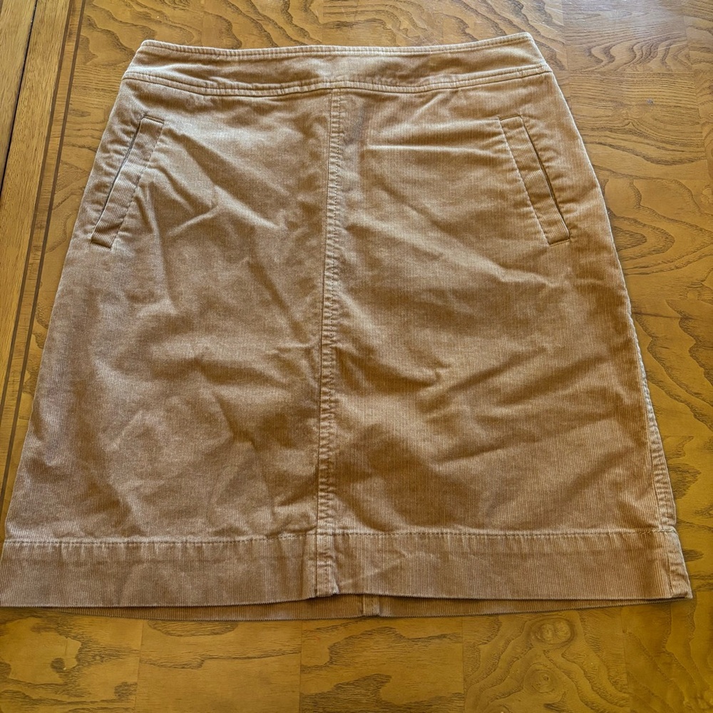 Talbots women’s sz 2 tan Corduroy  skirt‎
